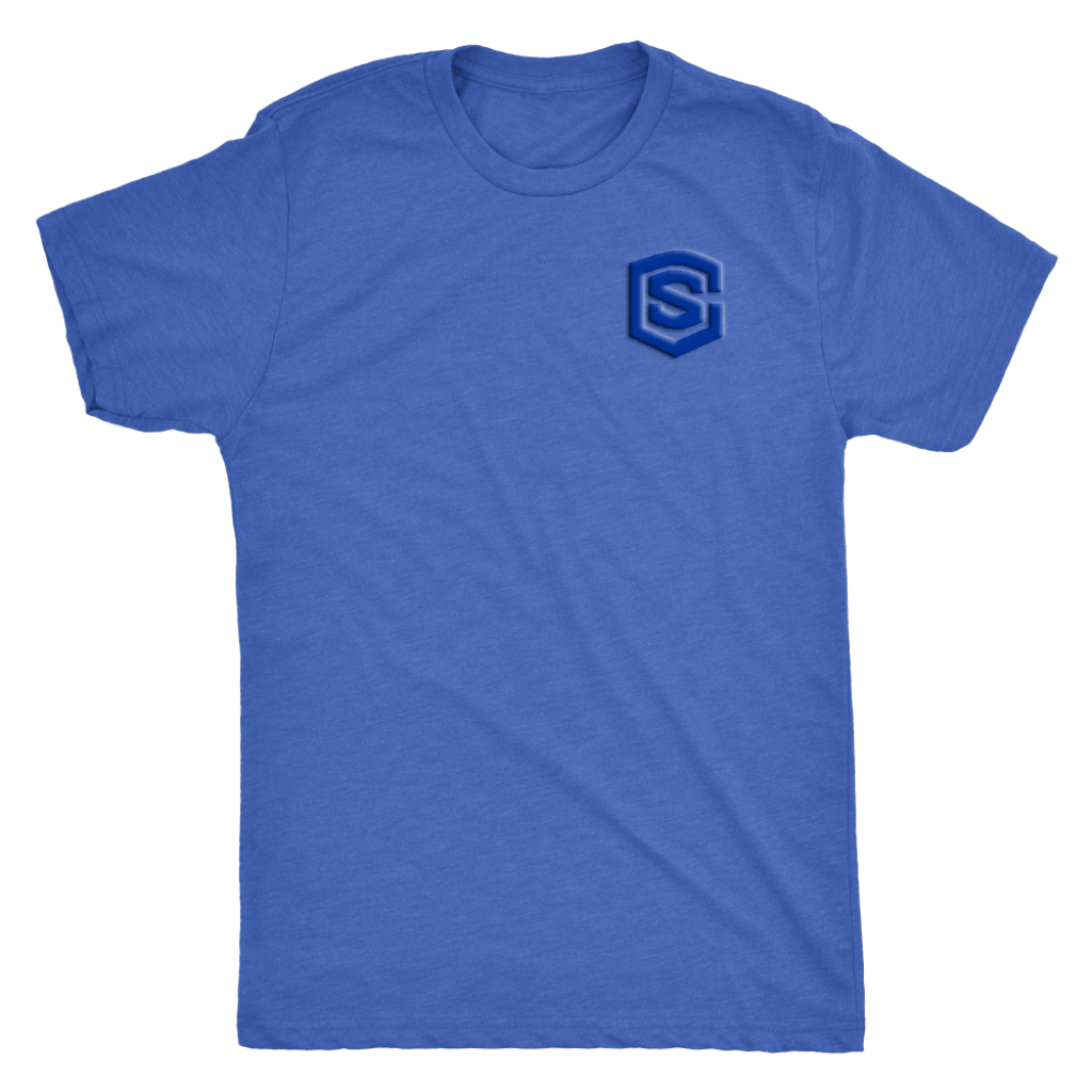 Next Level Mens Triblend WITH BLUE LOGO