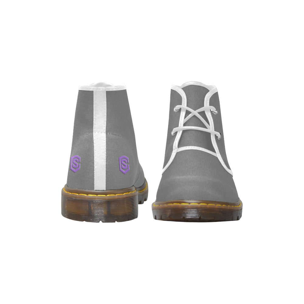 purple Men's Canvas Chukka Boots (Model 2402-1)