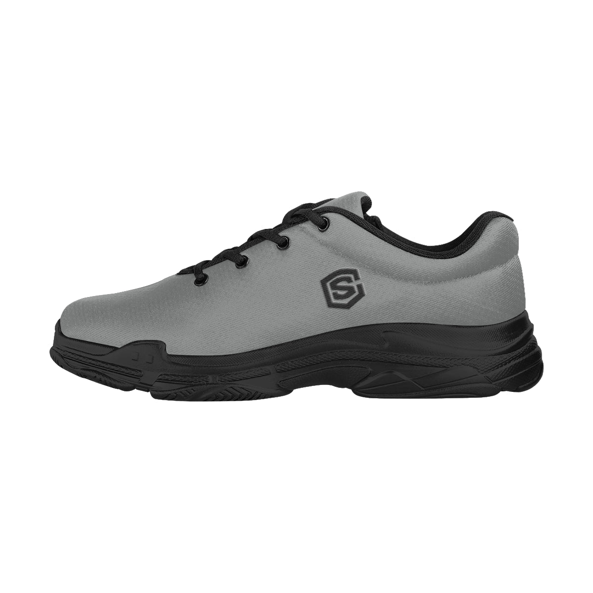 black logo Lyra Men's Running Shoes (Model 058)