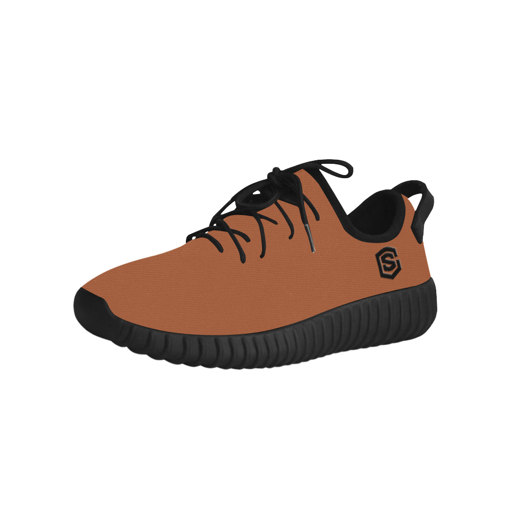 black logo Grus Men's Breathable Woven Running Shoes (Model 022)