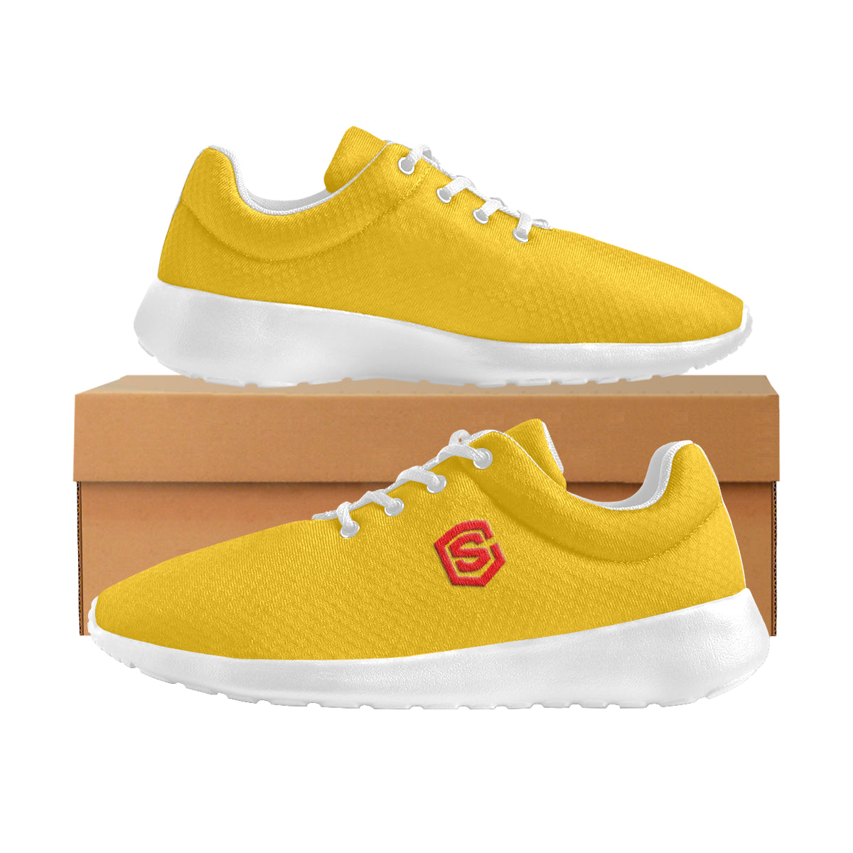 red logo Women's Athletic Shoes (Model 0200)