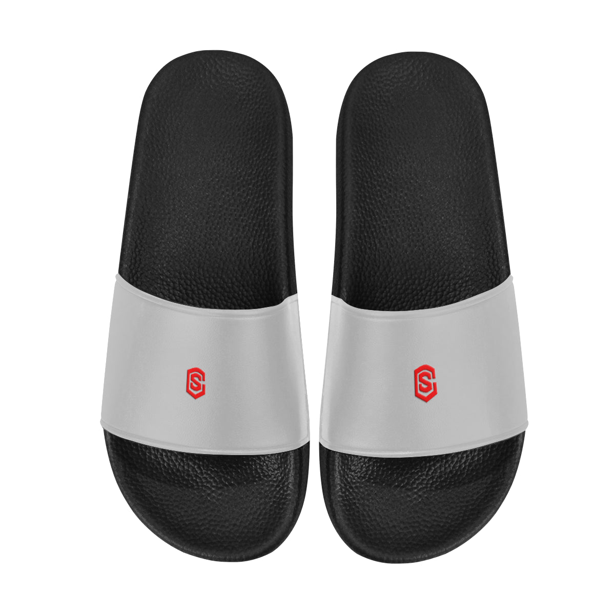 red logo Women's Slide Sandals (Model 057)