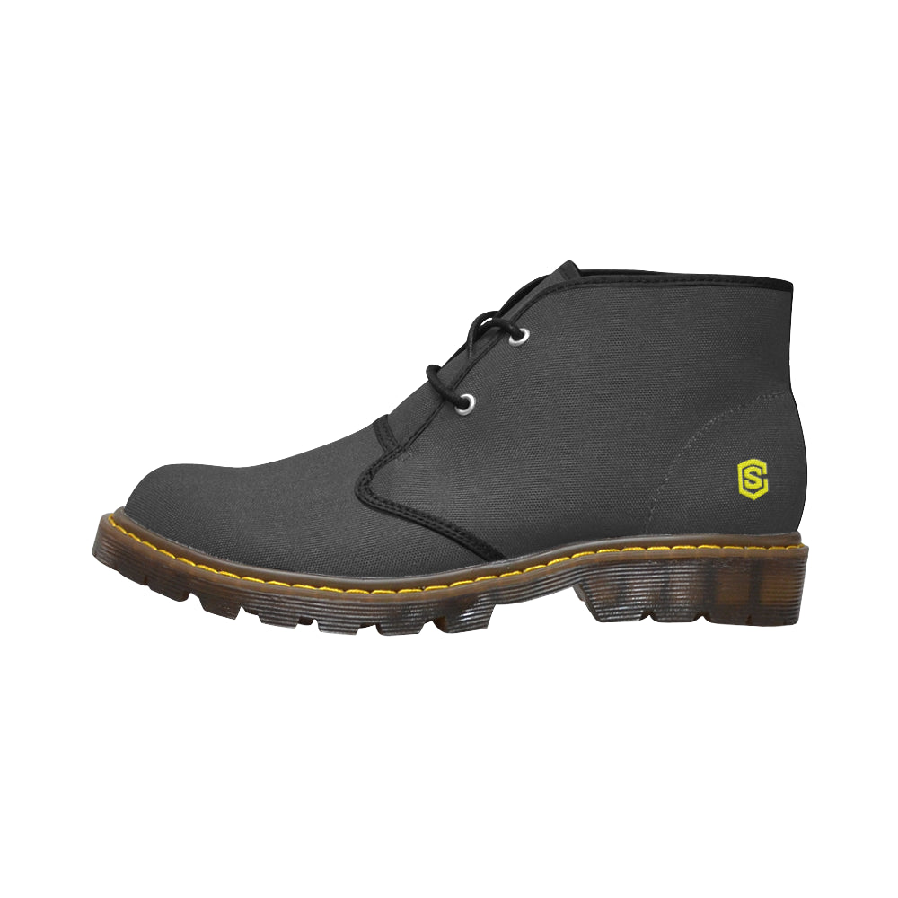 yellow Men's Canvas Chukka Boots (Model 2402-1)