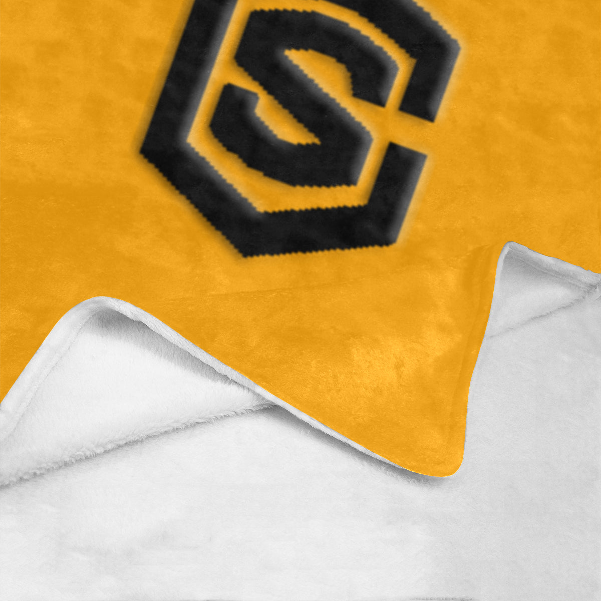 Orange Ultra-Soft Micro Fleece Blanket with Black Logo Ultra-Soft Micro Fleece Blanket 30"x40"