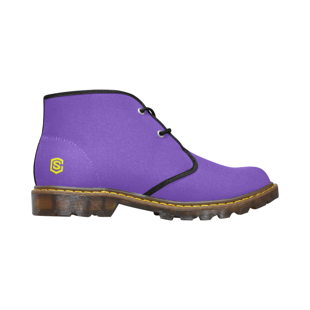 yellow Men's Canvas Chukka Boots (Model 2402-1)