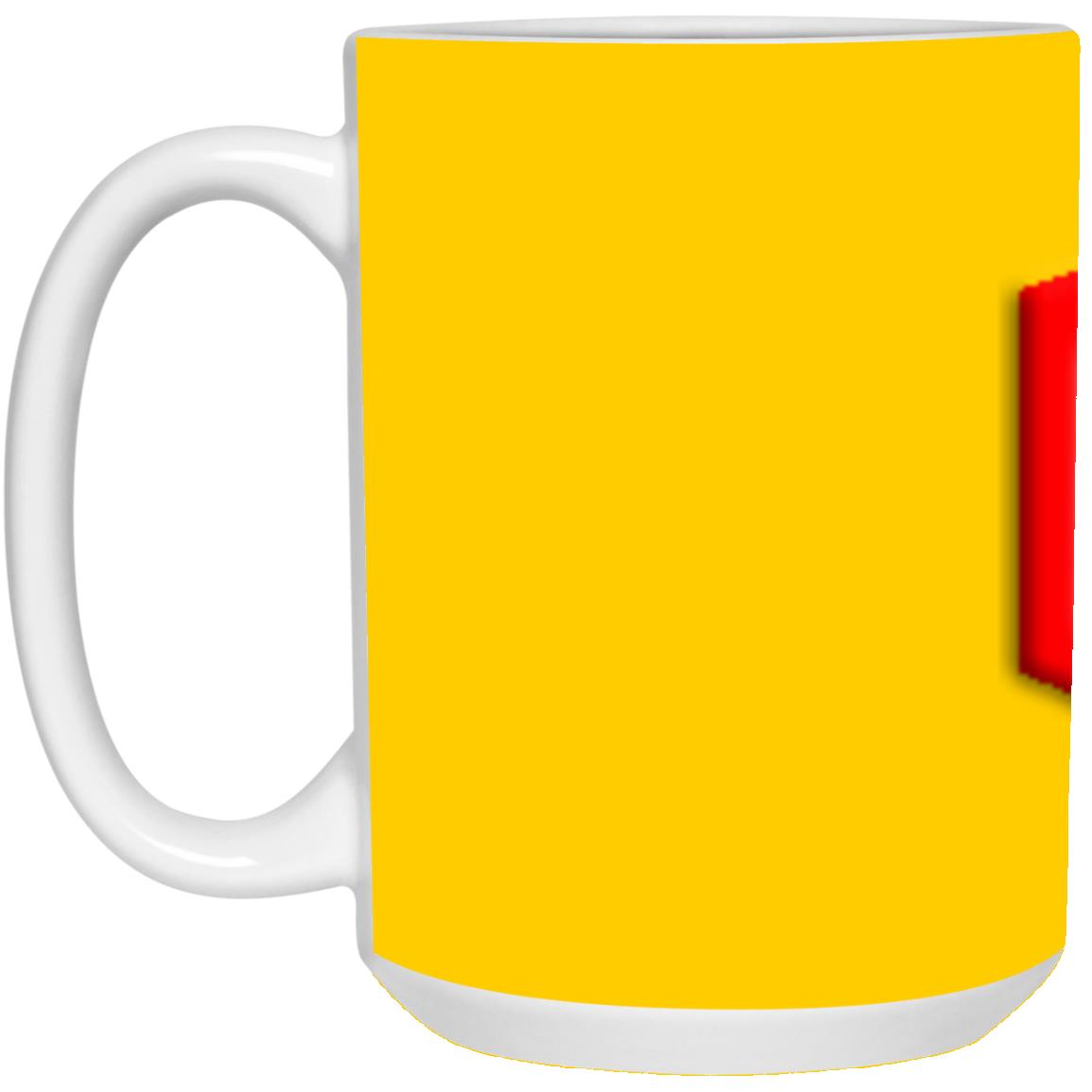 red (2) 21504 15 oz. White Mug