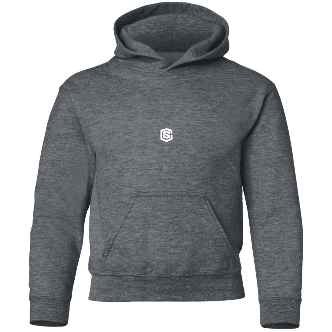 Illustrator White Logo G185B Youth Pullover Hoodie