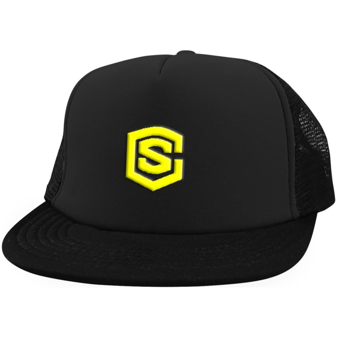 yellow (3) DT624 Trucker Hat with Snapback
