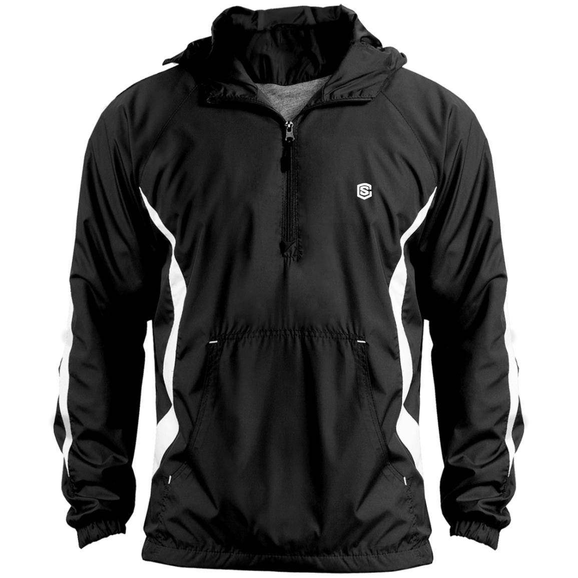 Illustrator White Logo JST63 Unisex Colorblock Raglan Anorak Jacket