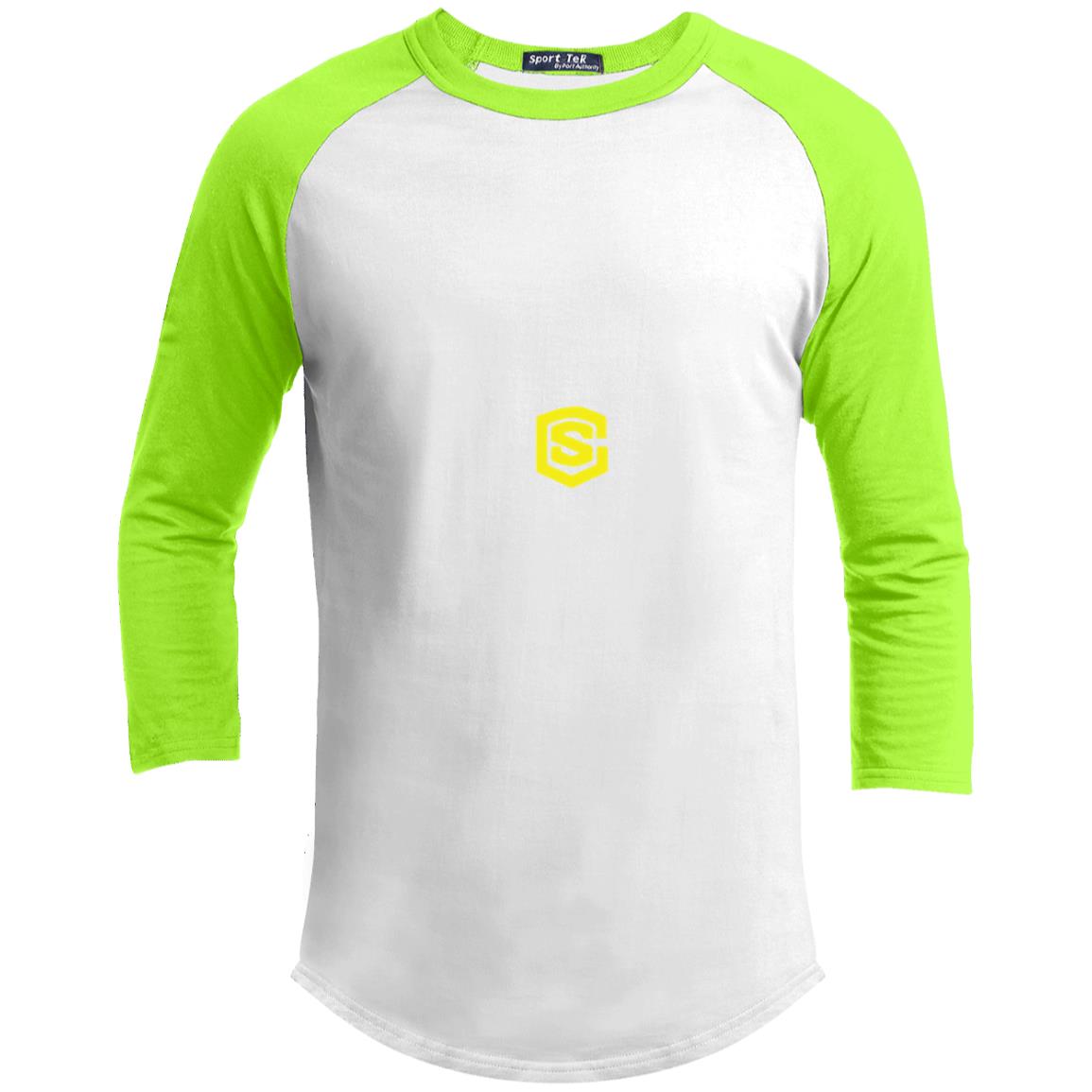Illustrator Yellow Logo YT200 Youth 3/4 Raglan Sleeve Shirt