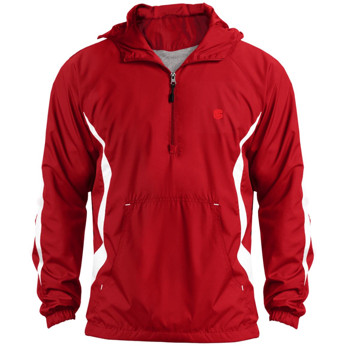 Illustrator Red Logo JST63 Unisex Colorblock Raglan Anorak Jacket
