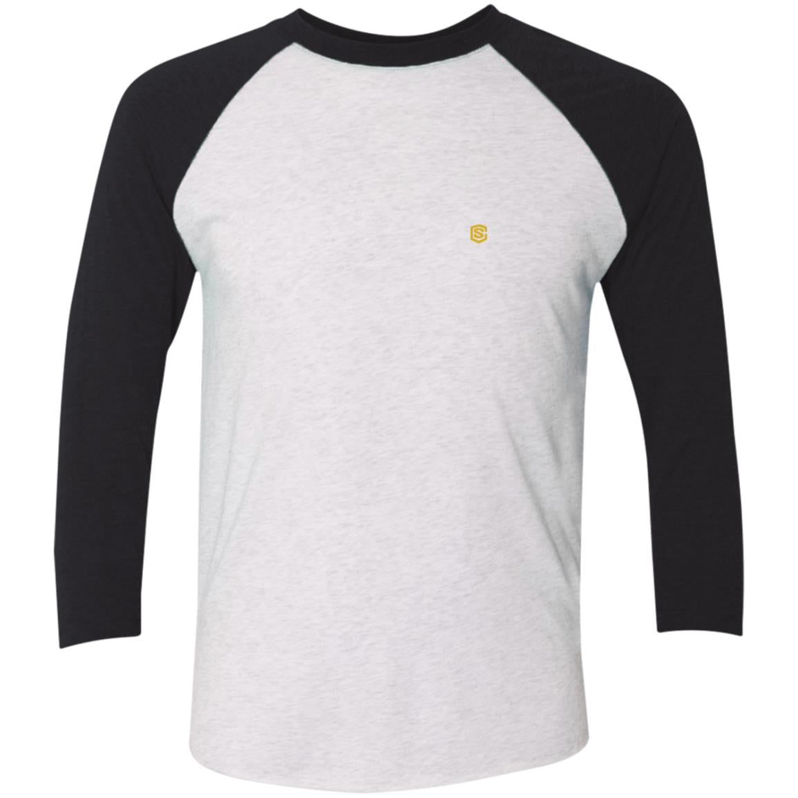 Illustrator Gold Logo NL6051 Tri-Blend 3/4 Sleeve Raglan T-Shirt