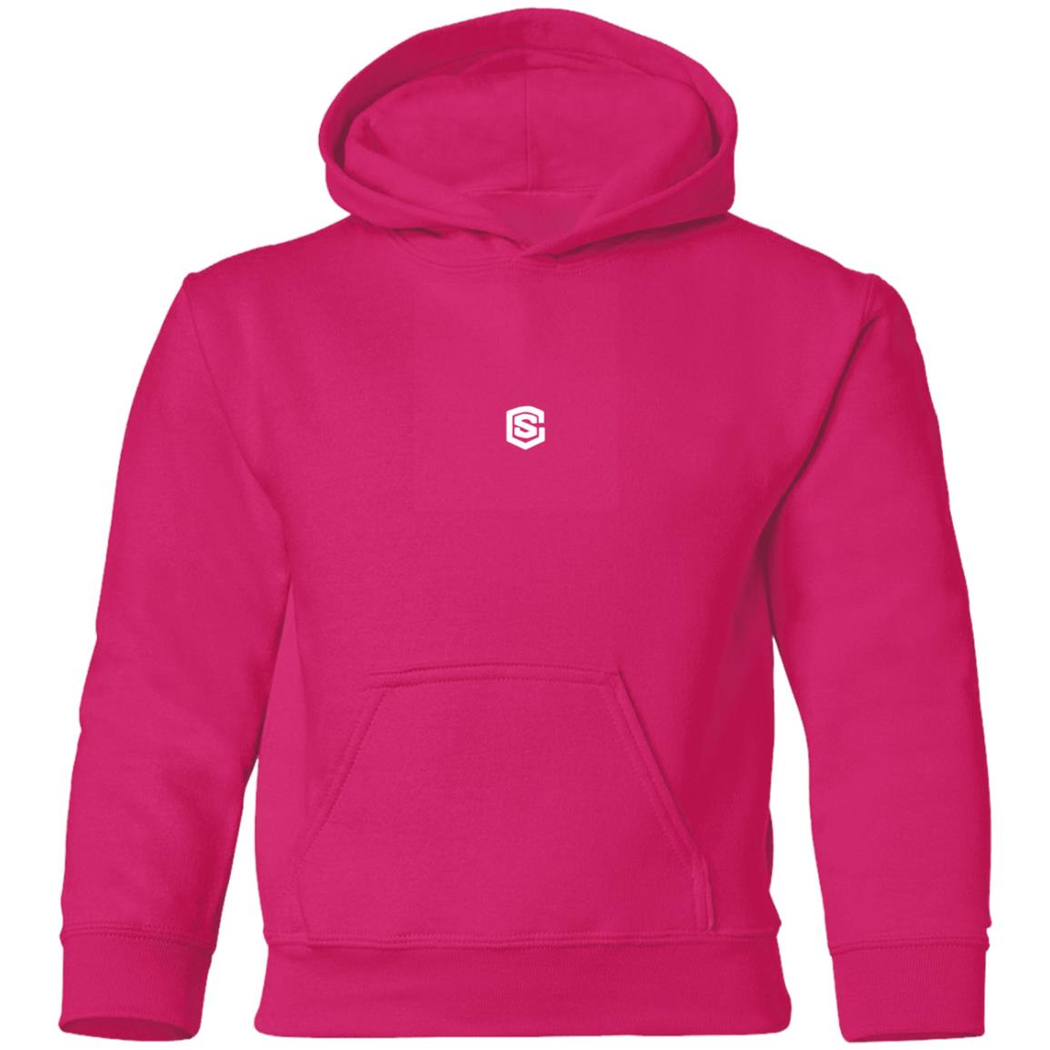 Illustrator White Logo G185B Youth Pullover Hoodie