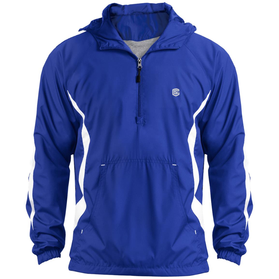 Illustrator Silver Logo JST63 Unisex Colorblock Raglan Anorak Jacket