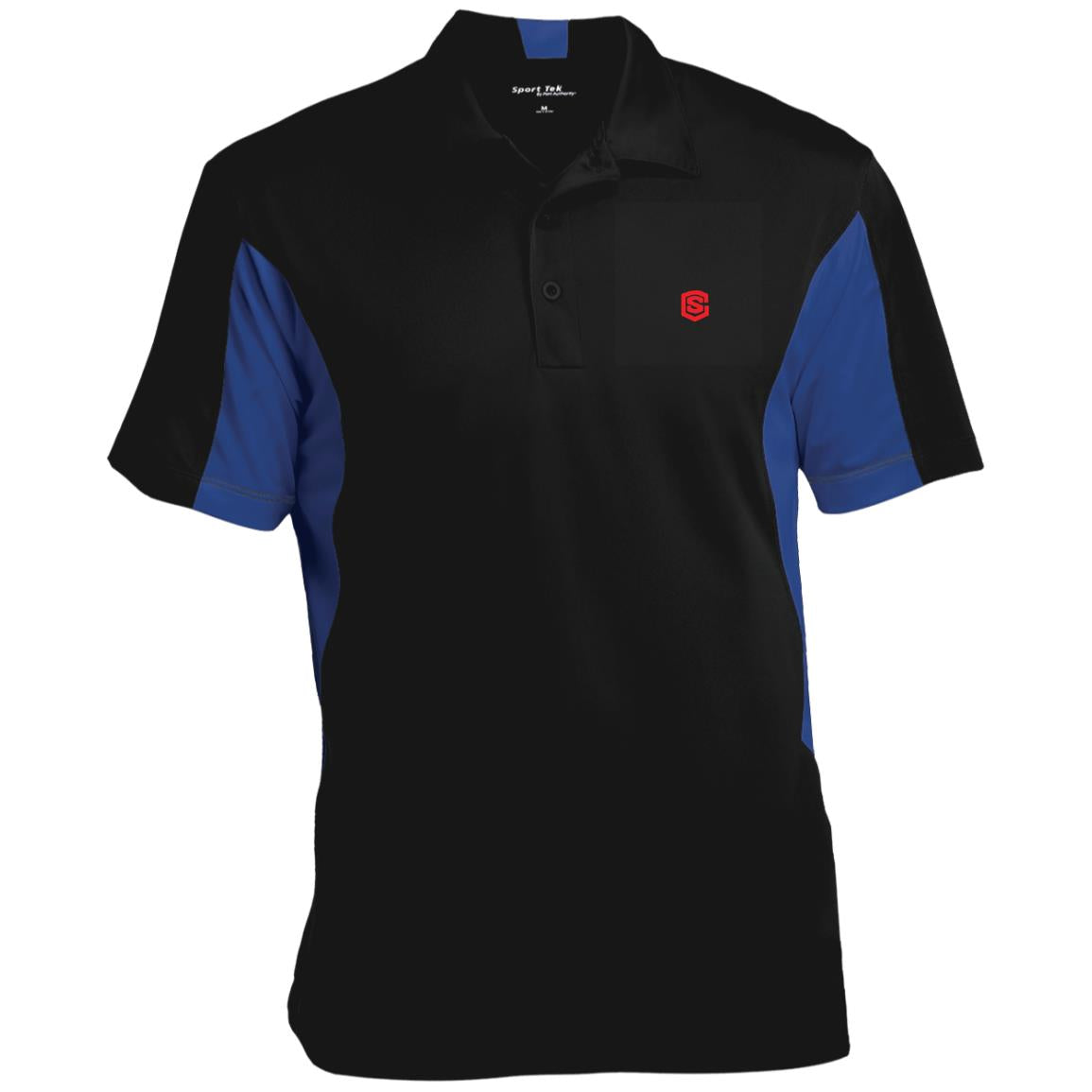 Illustrator Red Logo ST655 Men's Colorblock Performance Polo