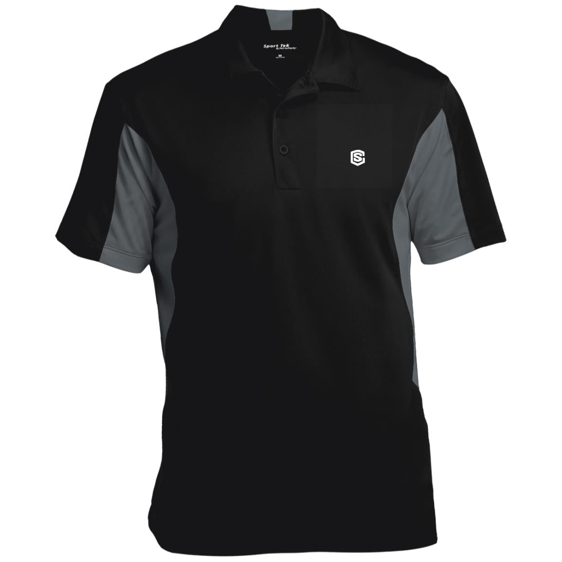 Illustrator White Logo ST655 Men's Colorblock Performance Polo