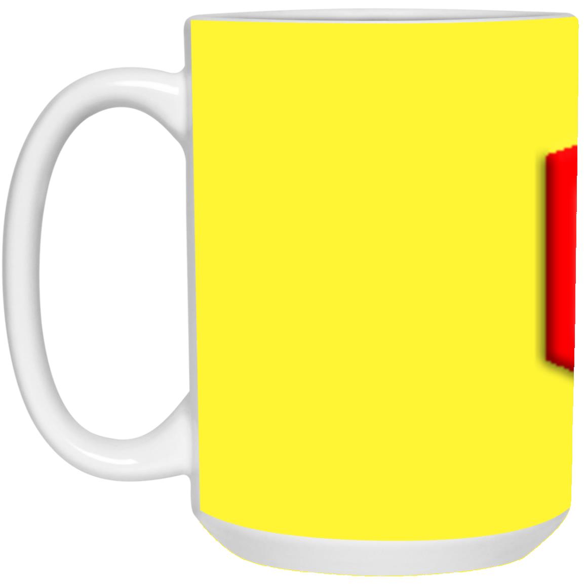 red (2) 21504 15 oz. White Mug