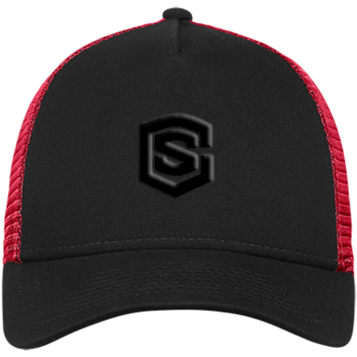 black (2) NE205 Snapback Trucker Cap