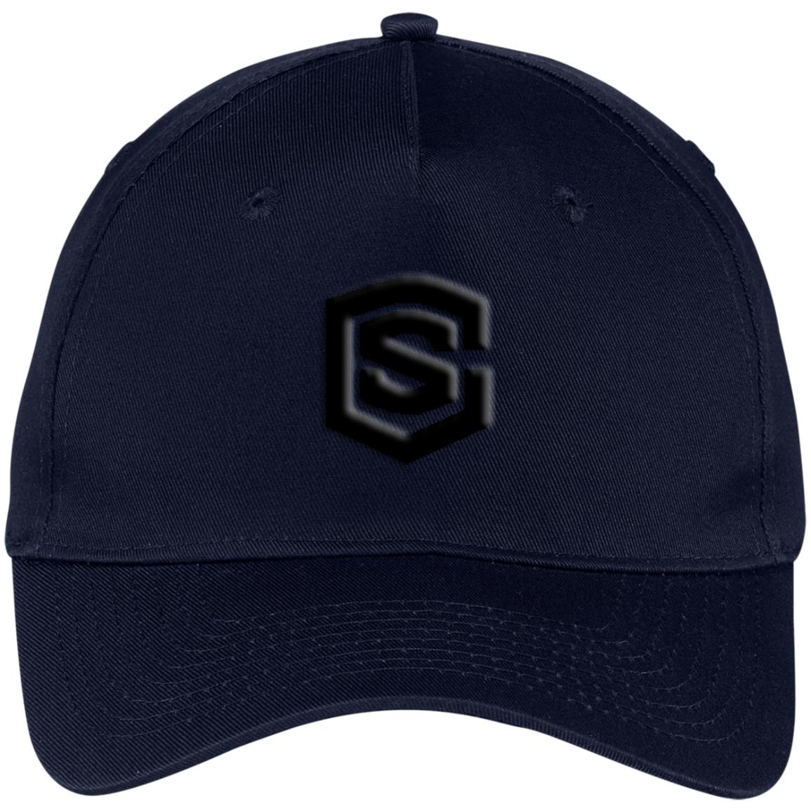 black (2) CP86 Five Panel Twill Cap