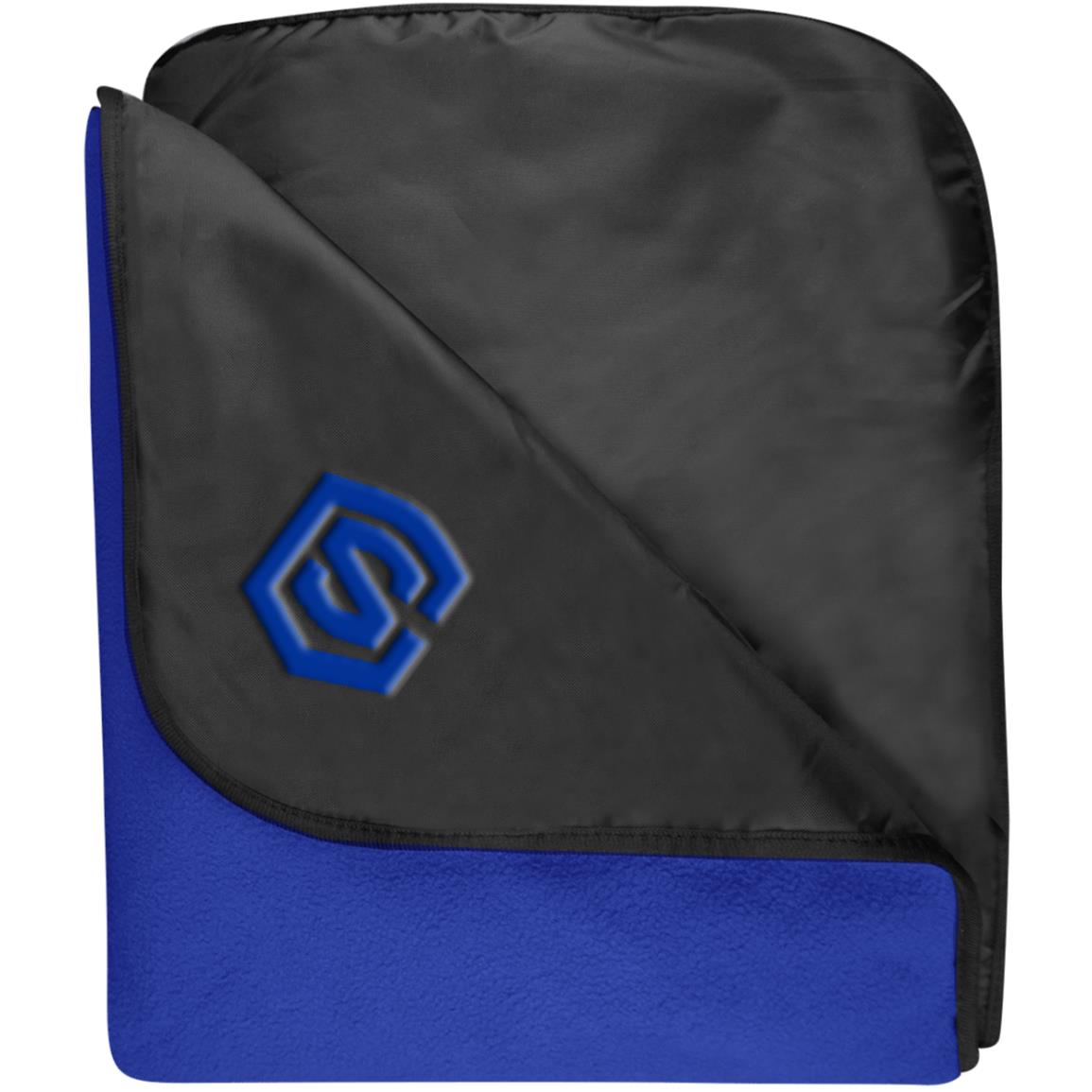 blue (2) TB850 Fleece & Poly Travel Blanket