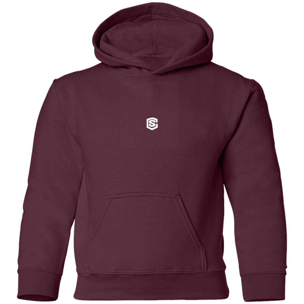 Illustrator White Logo G185B Youth Pullover Hoodie