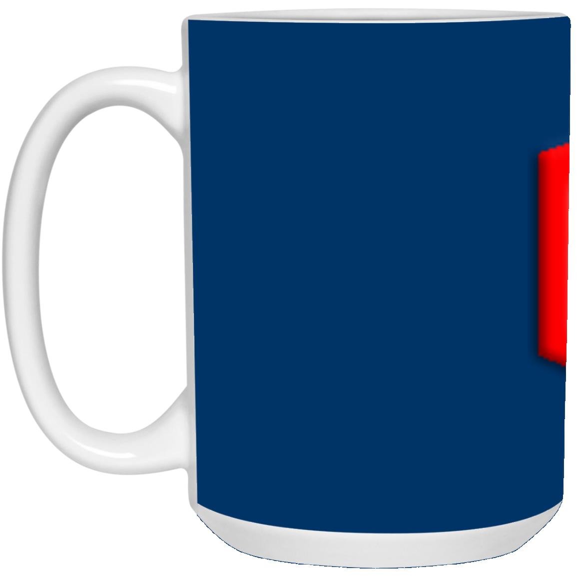 red (2) 21504 15 oz. White Mug