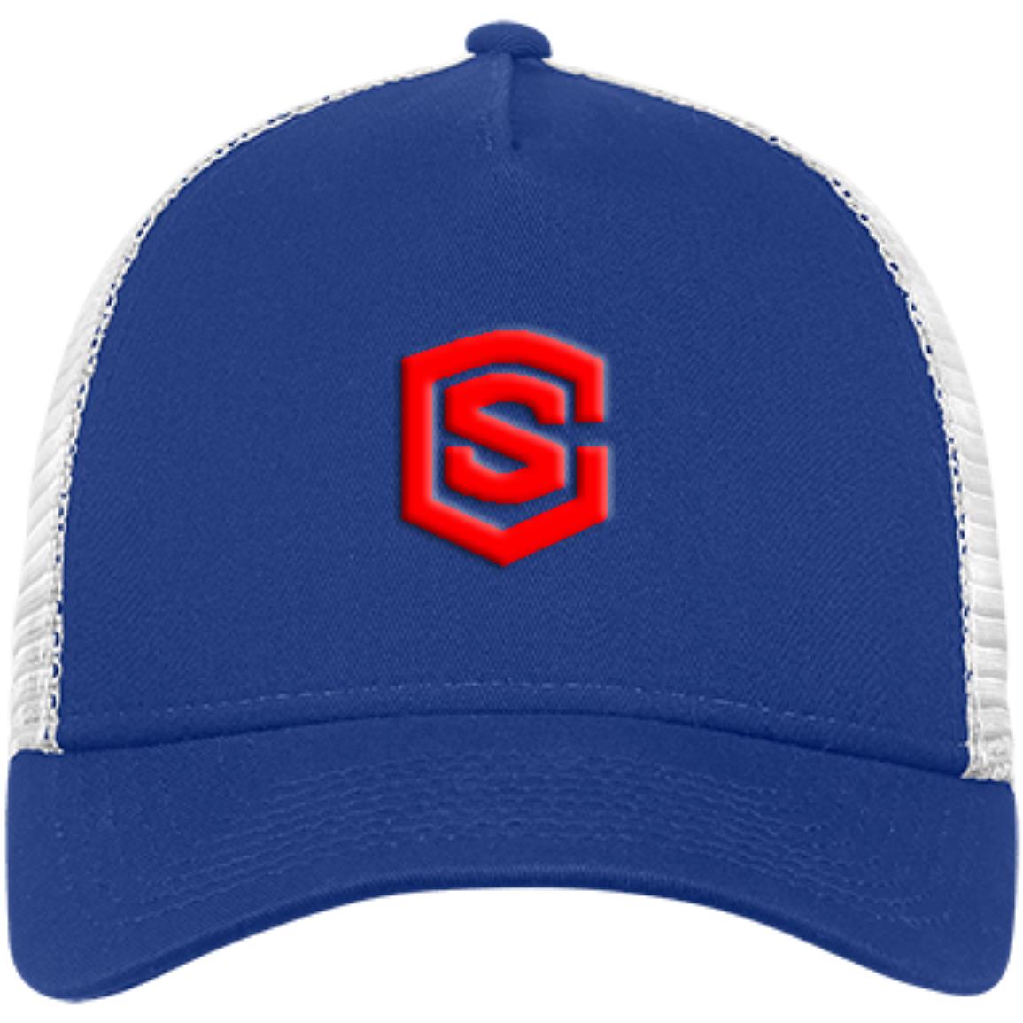 red (2) NE205 Snapback Trucker Cap