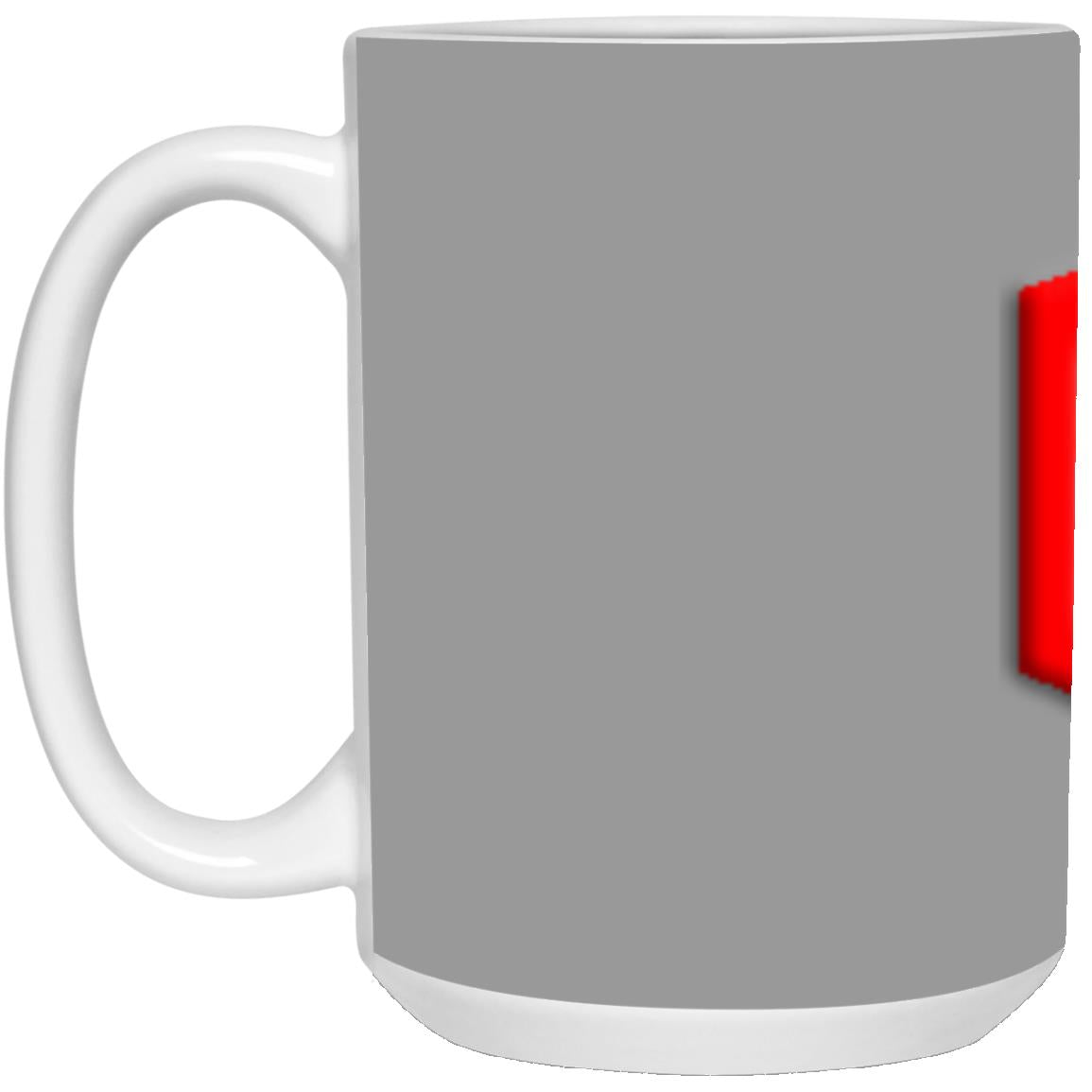 red (2) 21504 15 oz. White Mug