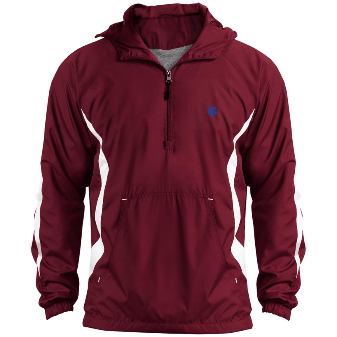 Illustrator Blue Logo JST63 Unisex Colorblock Raglan Anorak Jacket