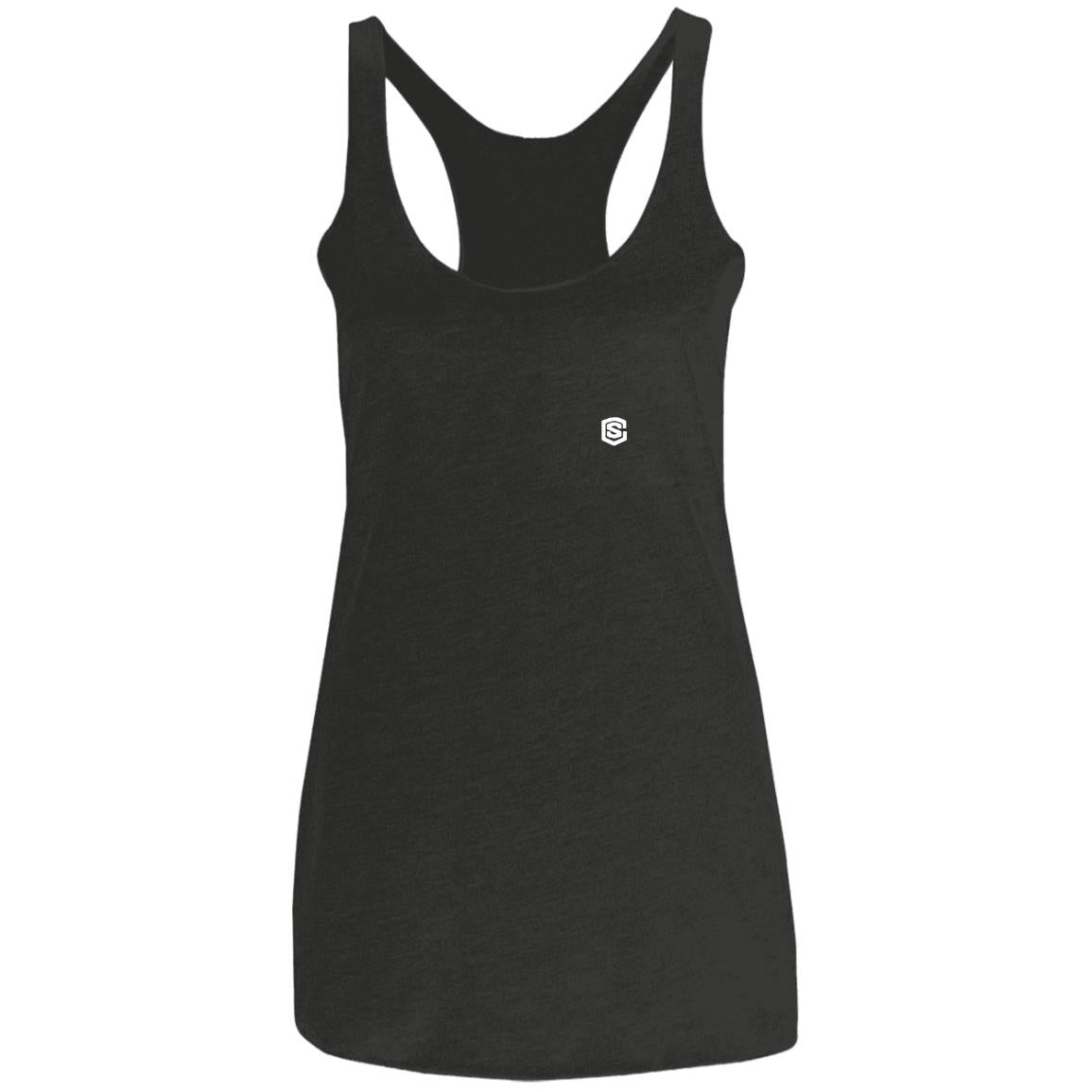 Illustrator White Logo NL6733 Ladies' Triblend Racerback Tank