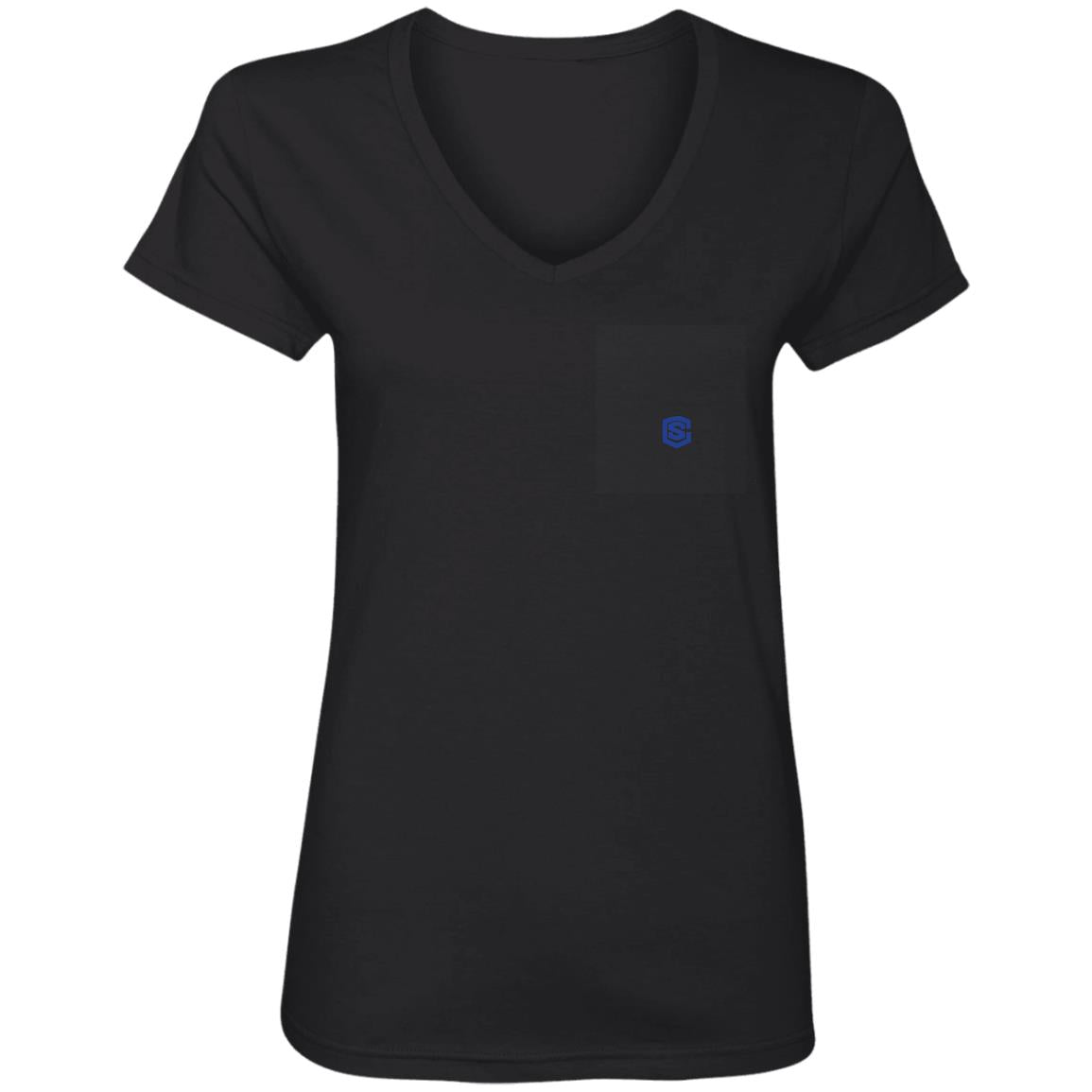 Illustrator Blue Logo 88VL Ladies' V-Neck T-Shirt