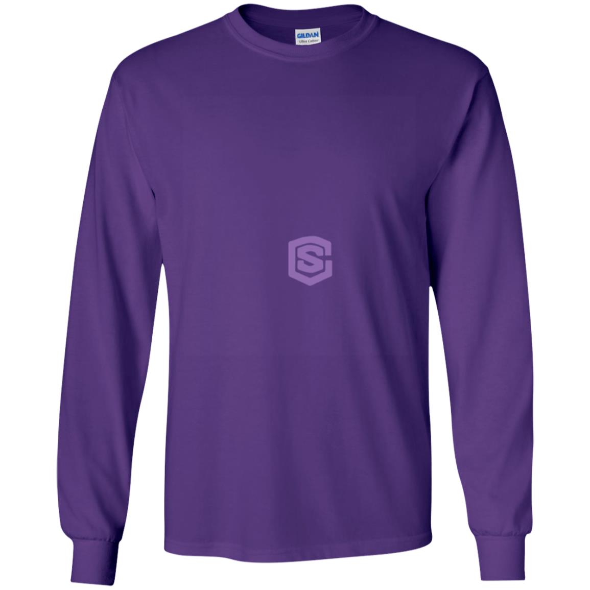 Illustrator Purple Logo G240B Youth LS T-Shirt
