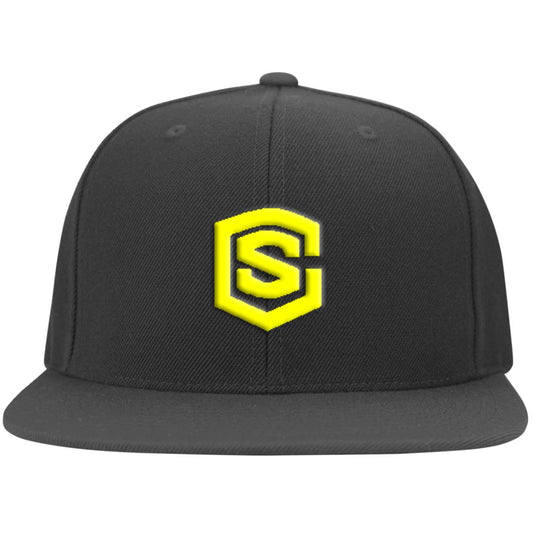 yellow (3) 6297F Flat Bill Twill Flexfit Cap