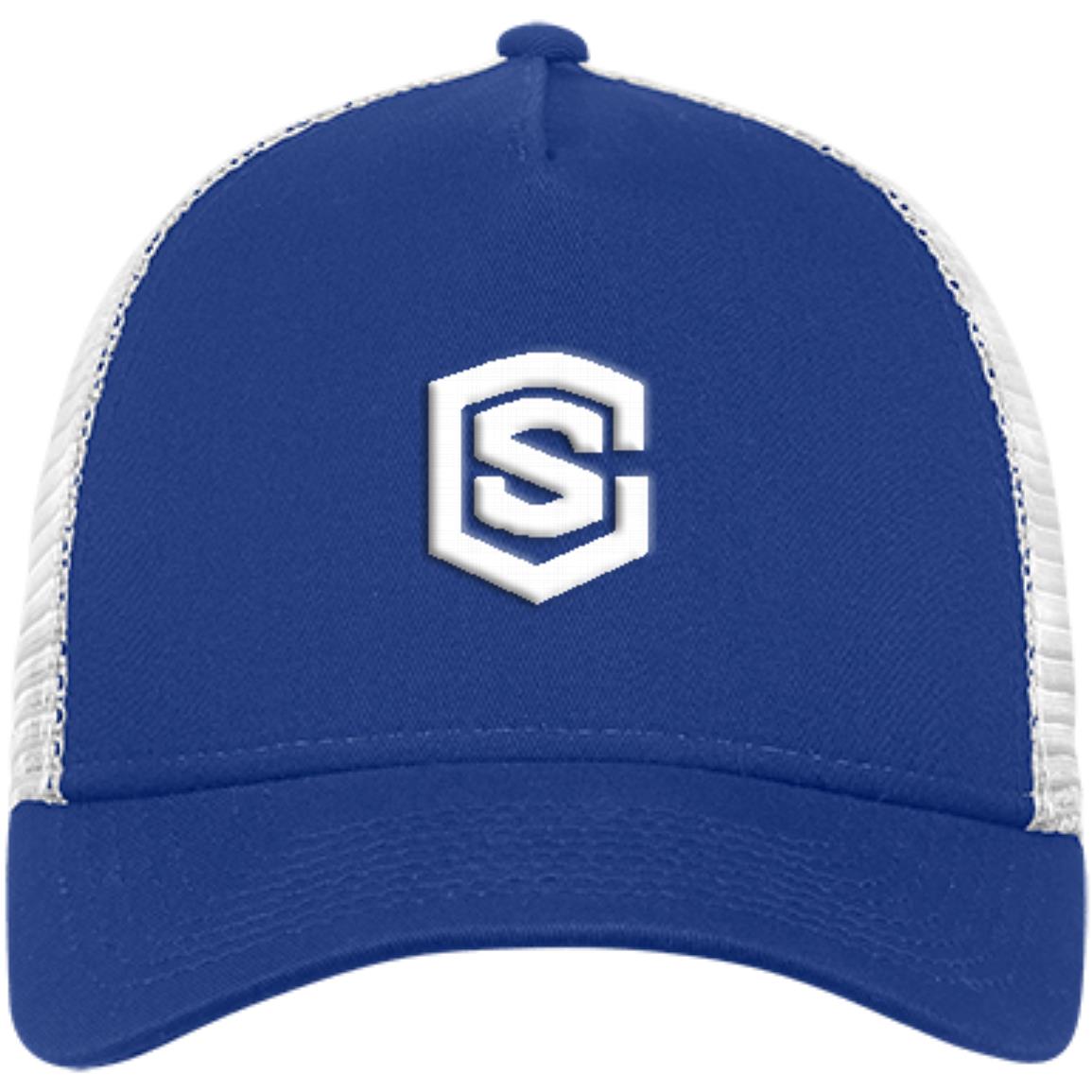 white (2) NE205 Snapback Trucker Cap