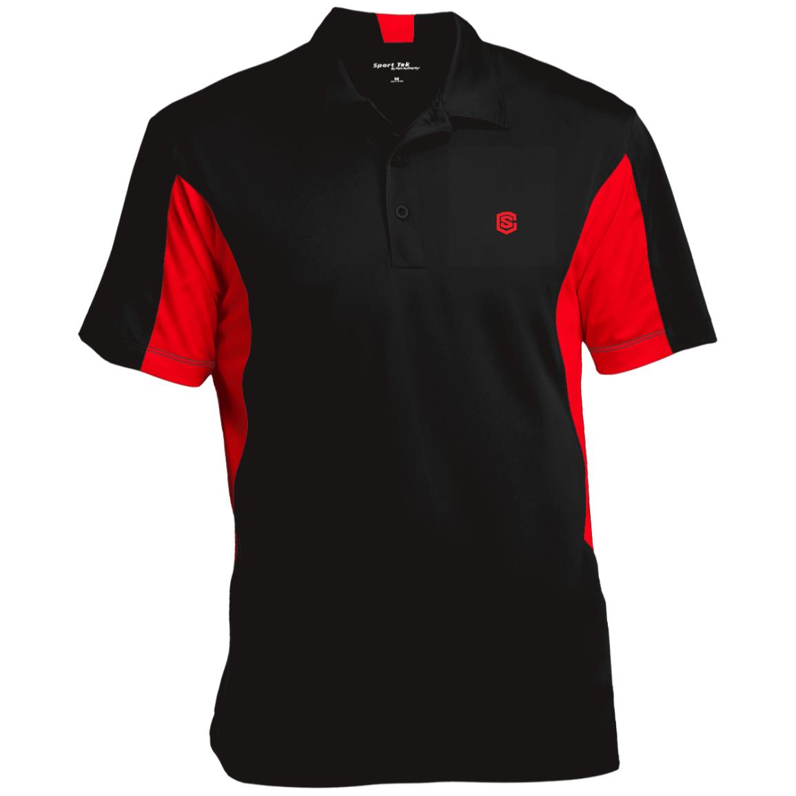 Illustrator Red Logo ST655 Men's Colorblock Performance Polo