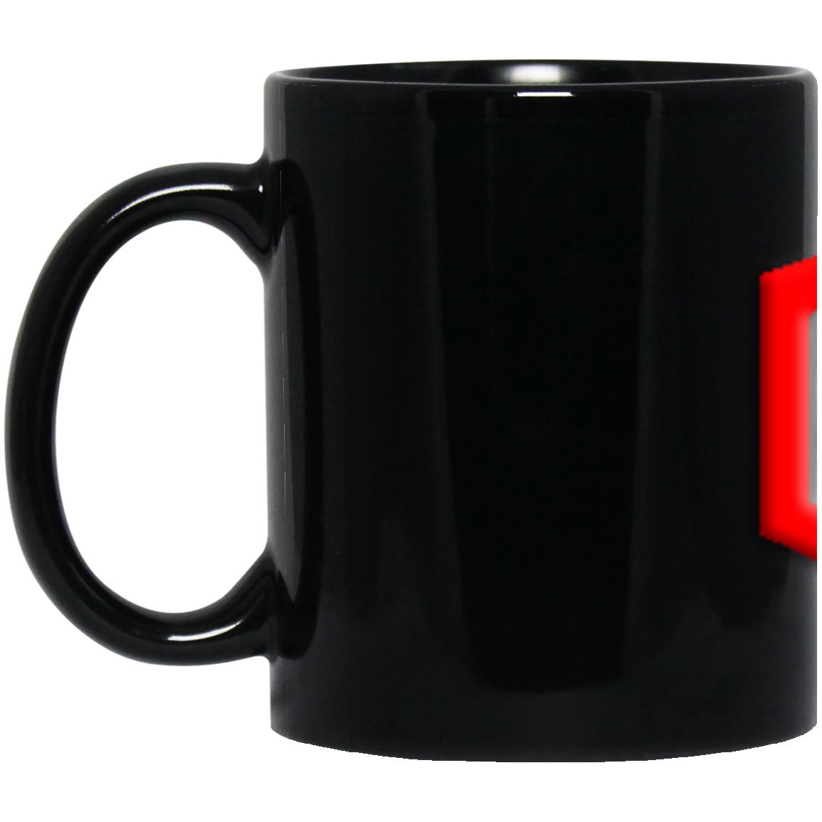 red (2) BM11OZ 11 oz. Black Mug
