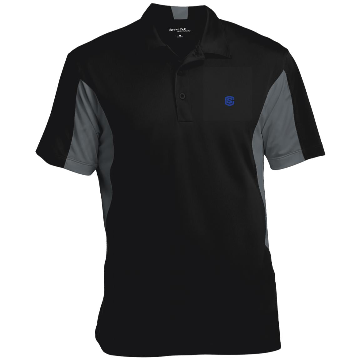 Illustrator Blue Logo ST655 Men's Colorblock Performance Polo