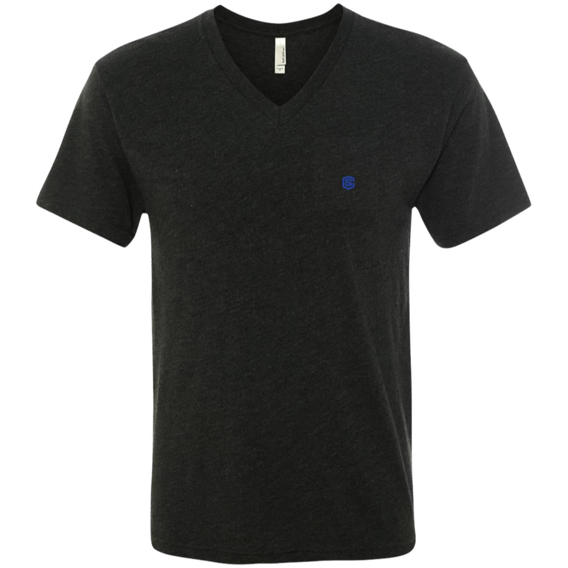 Illustrator Blue Logo NL6040 Men's Triblend V-Neck T-Shirt