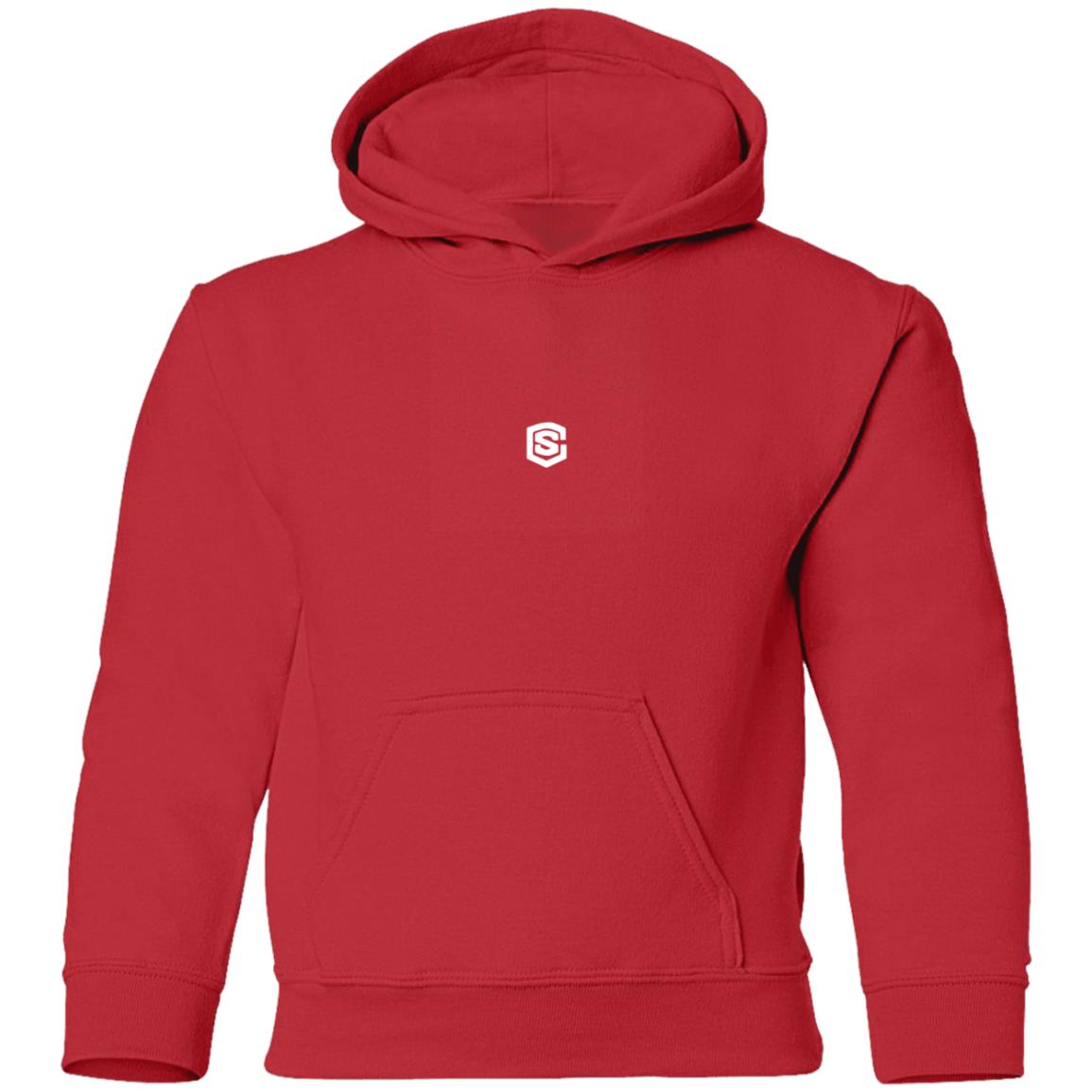 Illustrator White Logo G185B Youth Pullover Hoodie