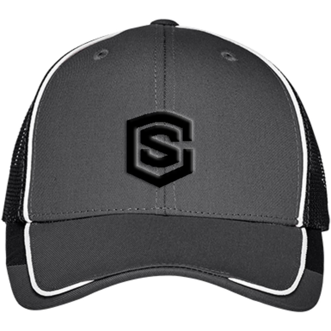 black (2) C904 Colorblock Mesh Back Cap