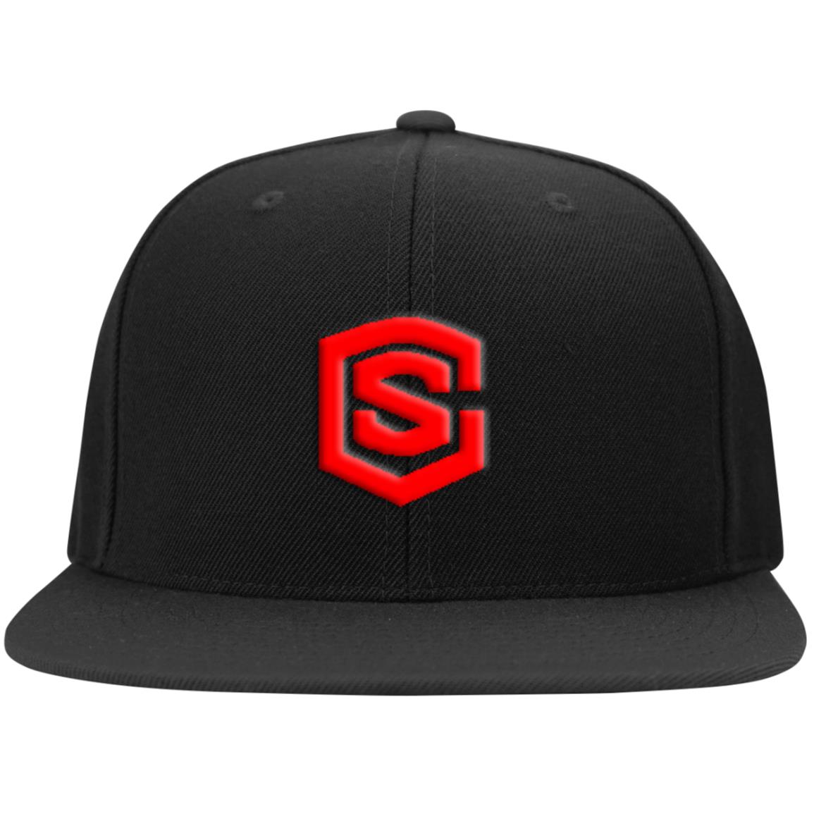 red (2) STC19 Flat Bill High-Profile Snapback Hat
