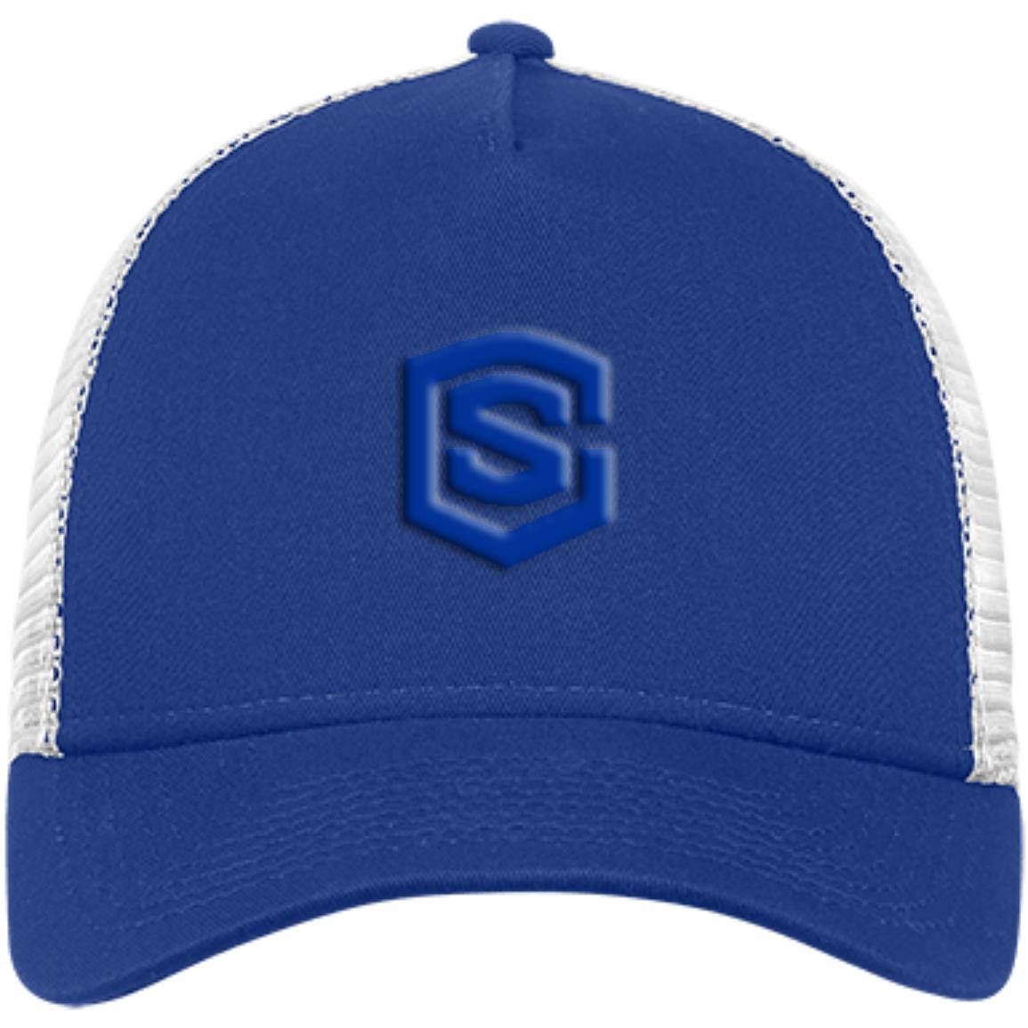 blue (2) NE205 Snapback Trucker Cap