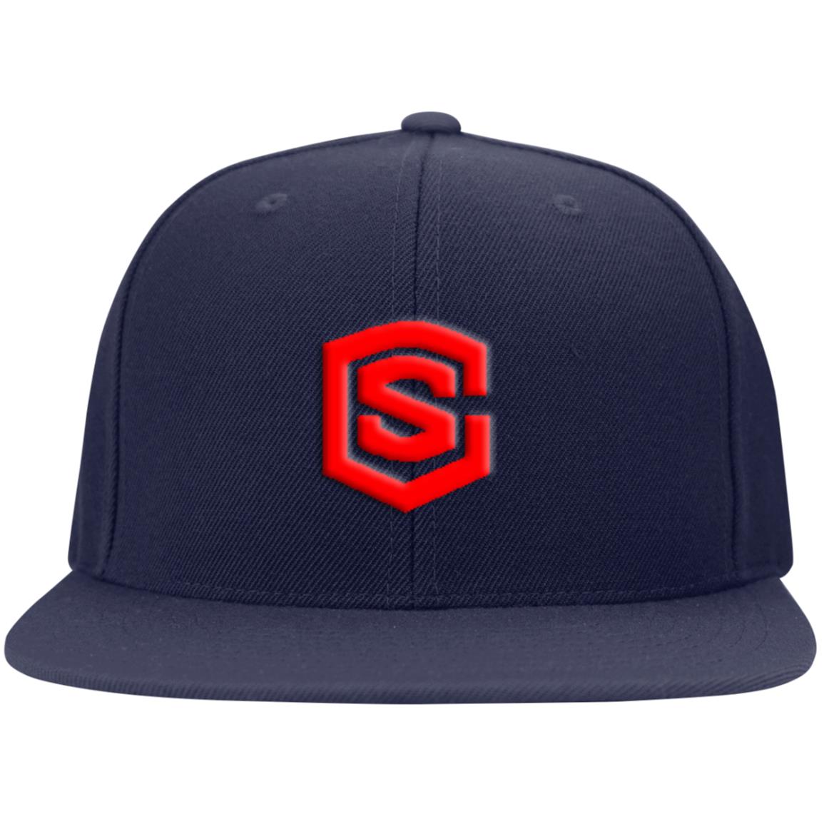 red (2) STC19 Flat Bill High-Profile Snapback Hat