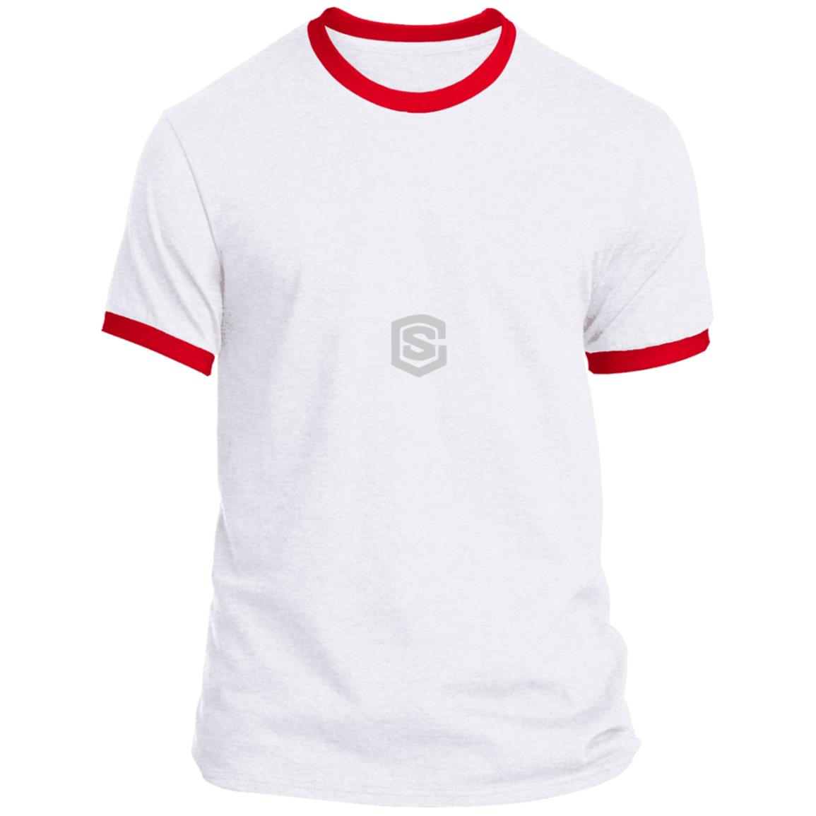 Illustrator Silver Logo PC54R Ringer Tee