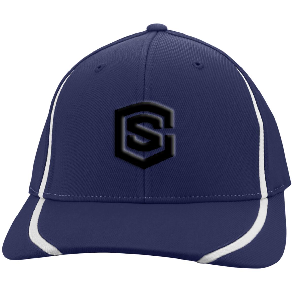 black (2) STC16 Flexfit Colorblock Cap