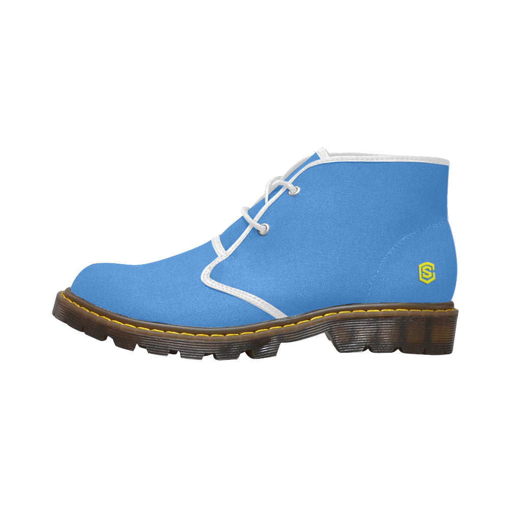 yellow Men's Canvas Chukka Boots (Model 2402-1)