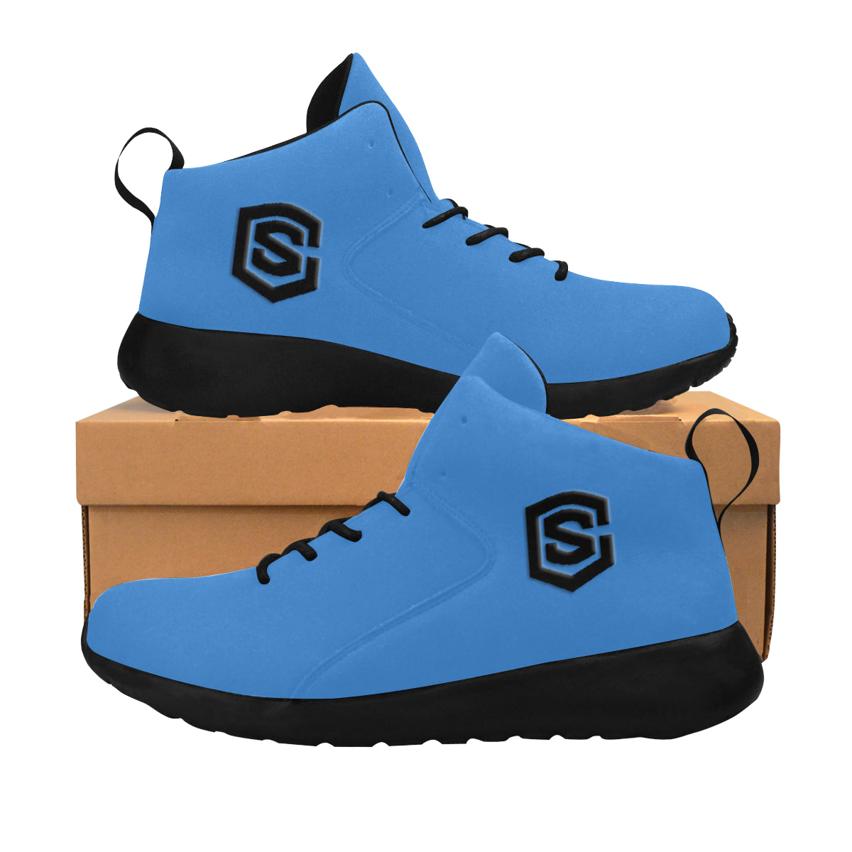 black logo Men's Chukka Training Shoes (Model 57502)