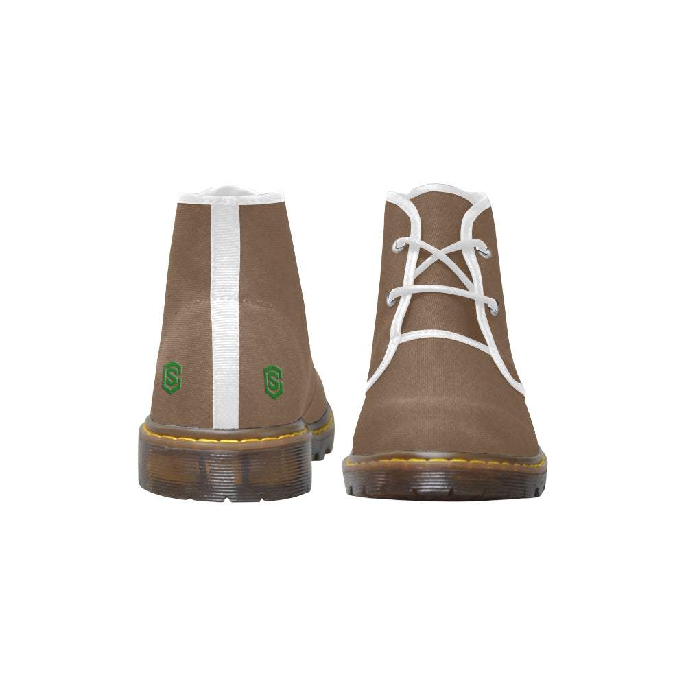 green Men's Canvas Chukka Boots (Model 2402-1)