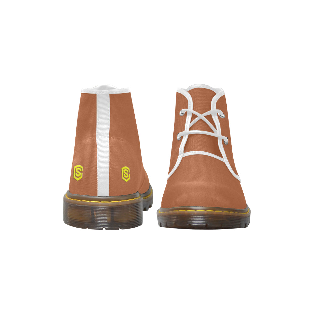 yellow Men's Canvas Chukka Boots (Model 2402-1)