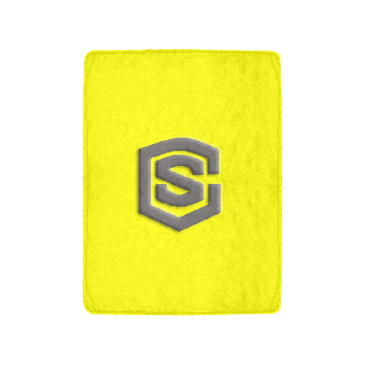 Yellow Ultra-Soft Micro Fleece Blanket with Gray Logo Ultra-Soft Micro Fleece Blanket 30"x40"